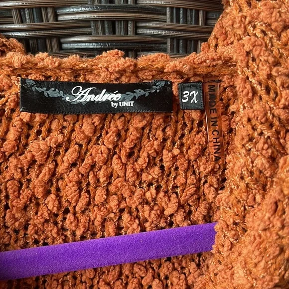 Andree by Unit Auburn Sweater 3XL - Picture 3 of 8